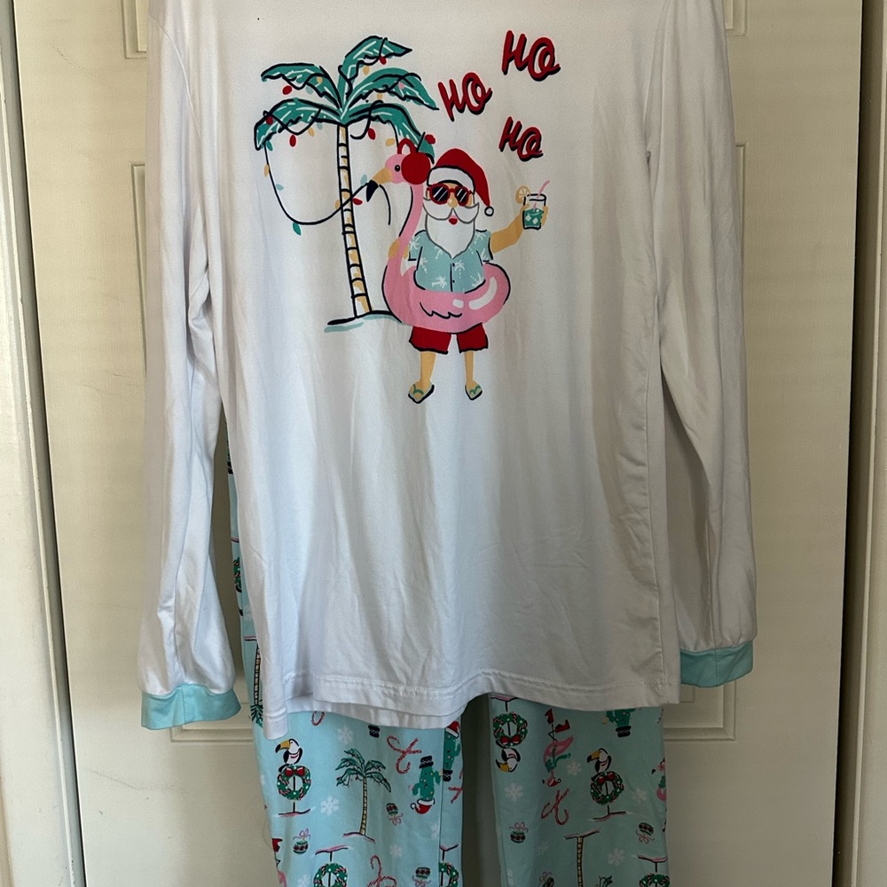 Tropical Santa Christmas Pajamas